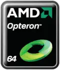 Лого «AMD Opteron-Barcelona».