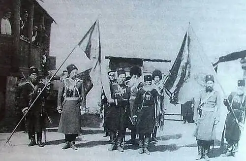 Проводы казаков на русско-японскую войну. Фото 1904 г.