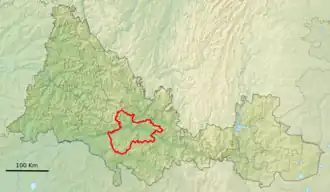 Оренбургский район на карте