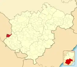 Расположение муниципалитета на карте провинции