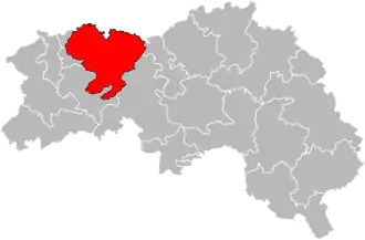 Кантон на карте департамента Орн