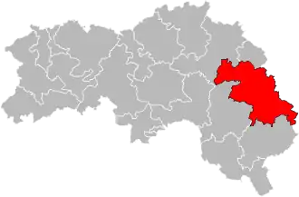 Кантон на карте департамента Орн