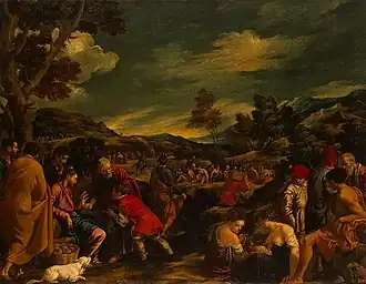 Педро де Орренте. Чудо с хлебами и рыбами