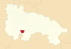 Расположение муниципалитета на карте провинции
