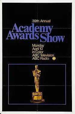 Плакат 39-й церемонии вручения наград премии «Оскар»