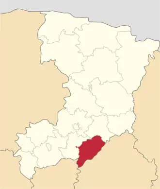 Острожский район на карте