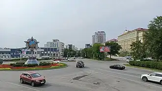 Начало проспекта от кольца Инструментального завода.