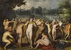 Амазонки и скифы. До 1629. Дерево, масло. Музей истории искусств, Вена