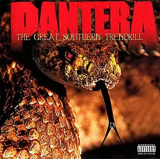 Обложка альбома Pantera «The Great Southern Trendkill» (1996)