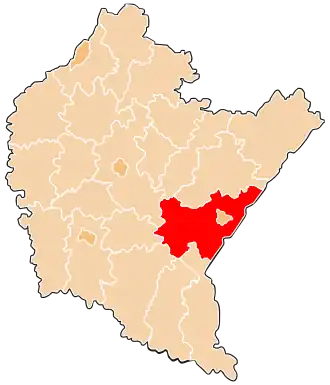 Перемышльский повет на карте