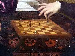 Парис Бордоне. Шахматисты. Фрагмент