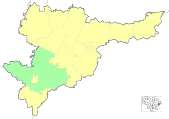 Пабрадское староство на карте