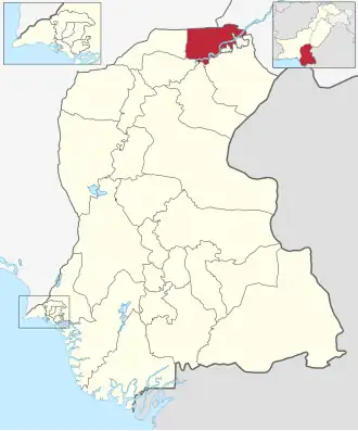 Кашмор на карте