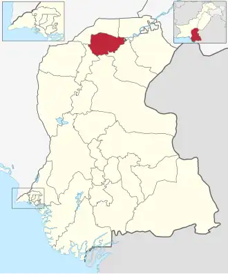 Шикарпур на карте