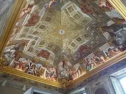 Плафон «Зала с Аполлоном и музами». Фрески Доменико Пиолы и Грегорио де Феррари