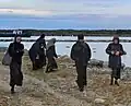 Большая Муксалма. Паломники подходят к острову.