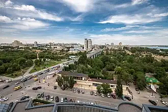 Вид на пойму Царицы в районе Астраханского моста