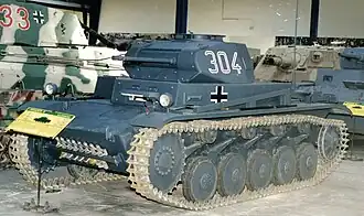 Pz.Kpfw. II Ausf. с,
в экспозиции танкового музея в Сомюре