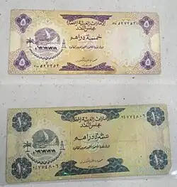 Банкноты ОАЭ