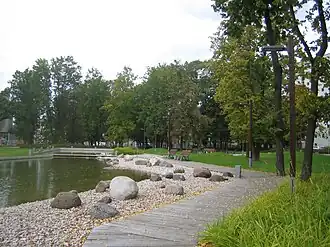 Парк на территории бывшего завода «Двигатель»