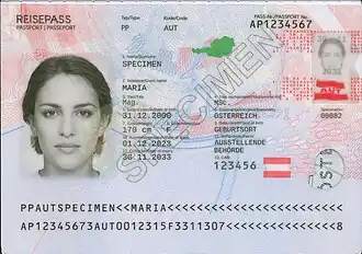 Страница с личными данными