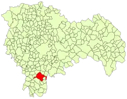 Расположение муниципалитета на карте провинции