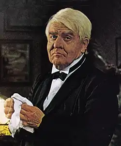 Хингл в образе Томаса Эдисона в рекламе General Electric (1977)