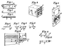Патент механизма подачи патронов Андреаса В. Шварцлозе, выданный в 1902 году в Великобритании