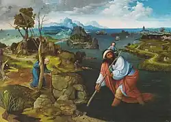 Святой Христофор. Между 1520 и 1524. Дерево, масло. Эскориал, Мадрид