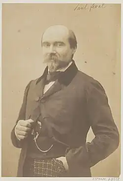 Поль Феваль. Фото из ателье Надара (до 1870)