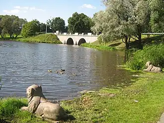 Берег Мариентальского пруда