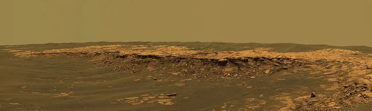 Изображение Марса, сделанное марсоходом «Оппортьюнити»