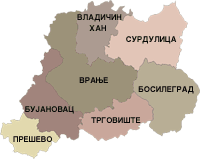 Пчиньский округ на карте