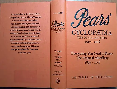 «Pears Cyclopaedia» — финальное издание 2017-2018.