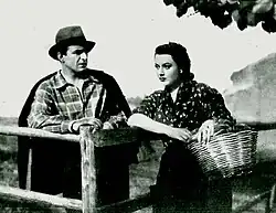 С Паолой Барбара в фильме «Грешница»