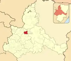 Расположение муниципалитета на карте провинции