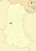 Расположение муниципалитета на карте провинции