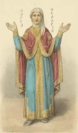 фреска Софийского собора в Киеве  (зарисовка Фёдора Солнцева, 1869 год)