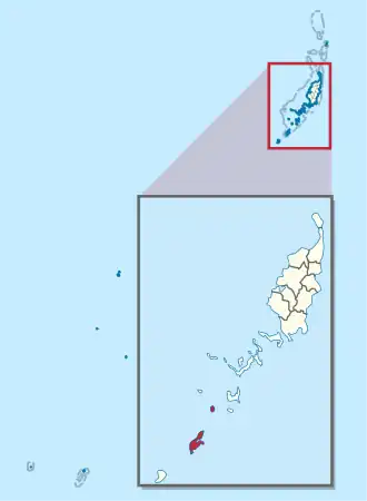 Пелелиу на карте