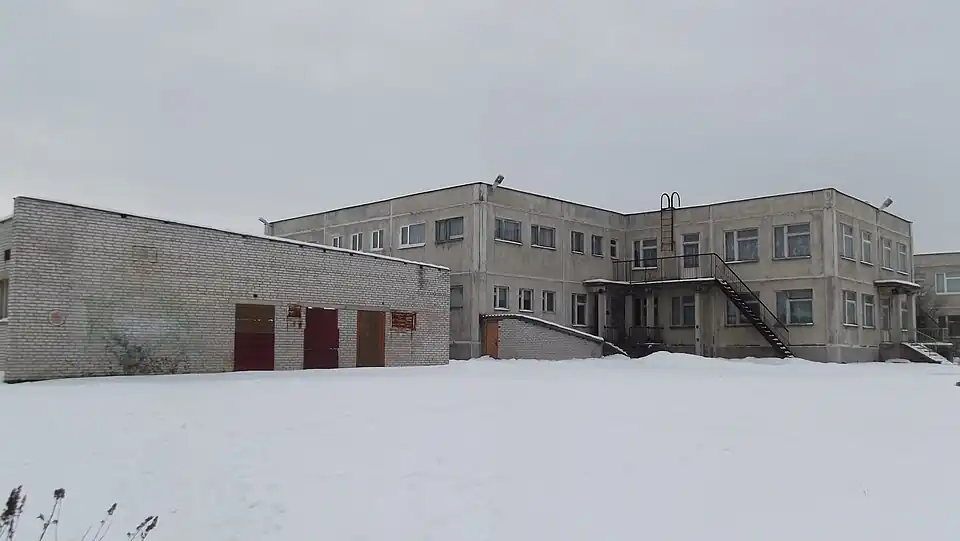 Пениковская школа, ранее обучение происходило с 1 по 9 класс, ныне — это филиал Большеижорской школы. Март 2018 года