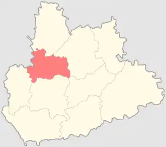 Наровчатский уезд на карте