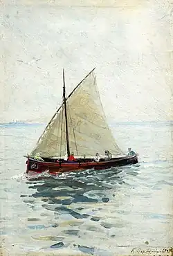 «Парусник», 1908, холст, масло — частное собрание.