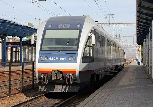 Двухвагонный рельсовый автобус 630M-001 (дизель-поезд малой составности)