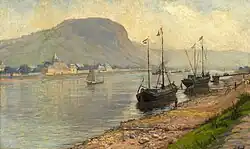 Вид на реку Рейн в окрестностях Эрпеля