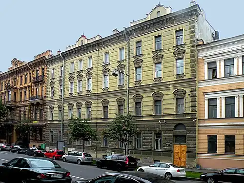 Дом А. С. Уварова. Большая Морская ул., 48 (1857—1858)