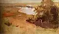 Пейзаж Харьковщины, над речкой (укр. Краєвид Харківщини, над річкою), 1890~1900 гг.