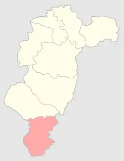 Бендинский уезд на карте