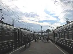 Островная платформа станции Петушки