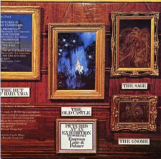 Обложка альбома Emerson, Lake & Palmer «Pictures at an Exhibition» (1971)