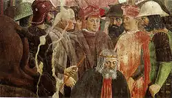 Пьеро делла Франческа. Казнь Хосроя. Деталь